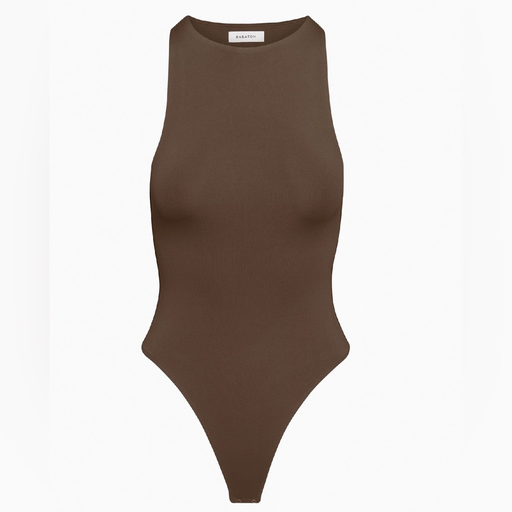 Aritzia Babaton Contour 90s Bodysuit Rich Mocha Brown